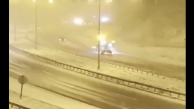 Bolu'da kar yağışı, her yer bembeyaz