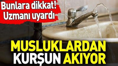 Musluklardan kurşun akıyor. Bunlara dikkat. Uzmanı uyardı