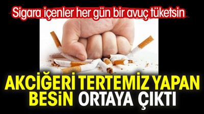 Akciğeri tertemiz yapan besin ortaya çıktı. Sigara içenler her gün bir avuç tüketsin