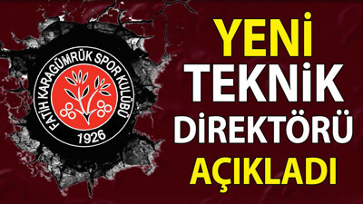 Karagümrük'ün yeni teknik direktörü belli oldu