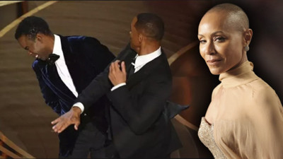Ünlü aktör Will Smith'in eşi Jada Pinkett Smith Oscar skandalına 'Kutsal Tokat' dedi