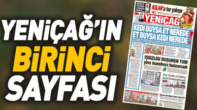Yeniçağ Gazetesi'nin 1. sayfası (12 Aralık 2023)