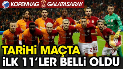 Galatasaray Kopenhag deplasmanında. İlk 11'ler belli oldu. Okan Buruk'tan flaş karar