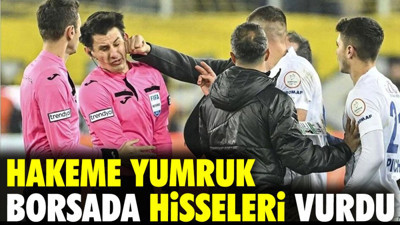 Hakeme yumruklu saldırı borsada spor hisselerini vurdu