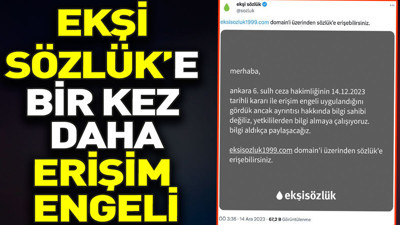 Ekşi Sözlük'e bir kez daha erişim engeli