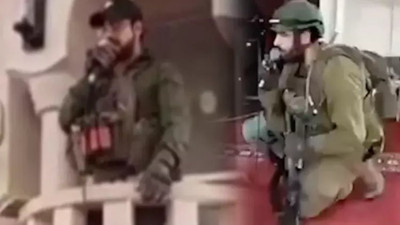 İsrailli askerlerden camiye baskın. Yahudi duaları okudular