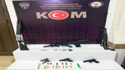 Didim'de uyuşturucu ve silah operayonu