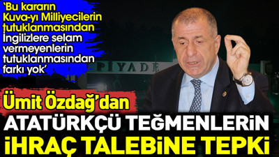Ümit Özdağ’dan Atatürkçü teğmenlerin ihraç talebine tepki