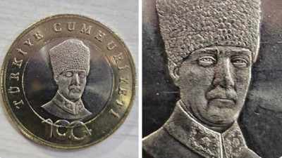 Madeni 5 TL üzerindeki Atatürk görseli büyük tepki çekti