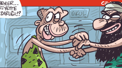 Buz gibi gerçeğin karikatürü. Emre Ulaş çizdi