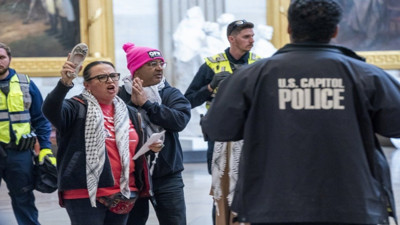 ABD Kongresi’nde İsrail protestosu: yaklaşık 60 gözaltı