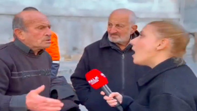 Sokak röportajında konuşan şahıs: "Deprem açık giyinenler yüzünden oldu. Açık karılara sor. Ben yanlış konuşmuyorum."