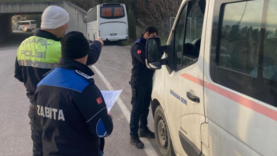 Yalova'da servis araçlarına denetim yapıldı