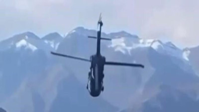 Şırnak'ta helikopter askere selam verdi