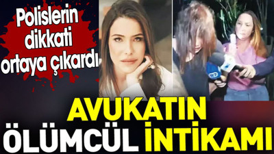 Avukatın ölümcül intikamı. Polislerin dikkati ortaya çıkardı
