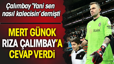 Mert Günok kendisini eleştiren Rıza Çalımbay'a cevap verdi!