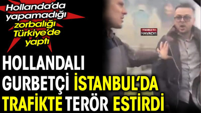 Hollandalı gurbetçi trafikte terör estirdi