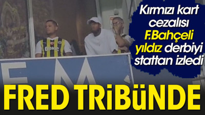 Fred tribünde ortaya çıktı. Noel kartı iddiası yalan oldu