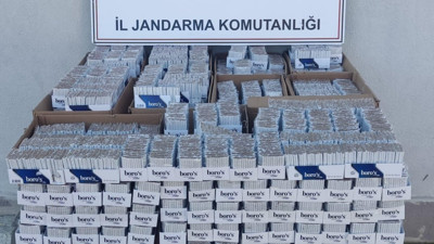 160 bin adet doldurulmuş makaron ele geçirdi