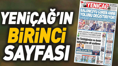 Yeniçağ Gazetesi'nin 1. sayfası (28 Aralık 2023)