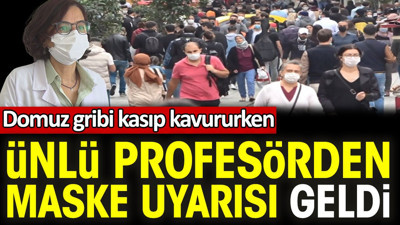 Domuz gribi kasıp kavururken ünlü profesörden maske uyarısı geldi