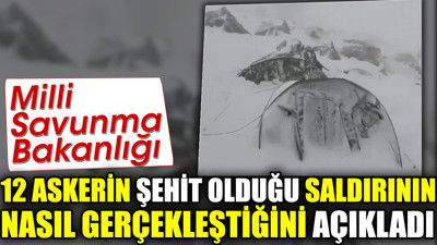 Milli Savunma Bakanlığı 12 askerin şehit olduğu saldırının nasıl gerçekleştiğini açıkladı