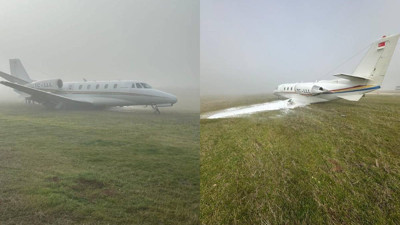 İstanbul’dan hareket eden özel jet Diyarbakır'da pistten çıktı