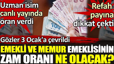 Emekli ve memur emeklisi maaşında gözler 3 Ocak'a çevrildi. Uzman isim canlı yayında zam oranını açıkladı