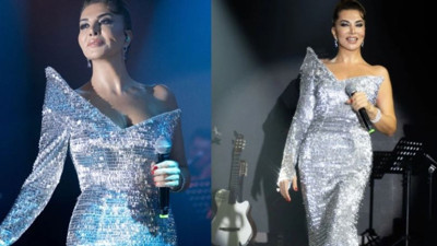 Ebru Yaşar ile yeni yıl coşkusu! Sahnesiyle izleyenleri büyüledi