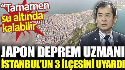 Japon deprem uzmanı İstanbul’un üç ilçesini uyardı. Tamamen su altında kalabilir