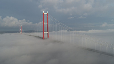 1915 Çanakkale Köprüsü'nde büyüleyici manzara. Kartpostallık fotoğraflar ortaya çıktı