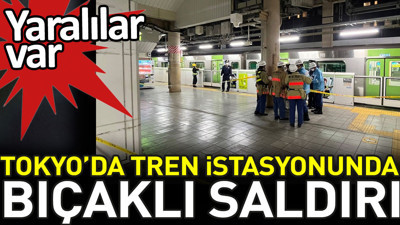 Tokyo'da tren istasyonunda bıçaklı saldırı. Yaralılar var