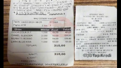 Kredi kartıyla sigara satınca vatandaştan komisyon ücreti alan esnaf...