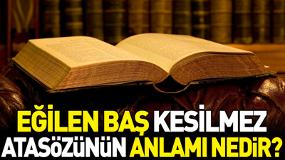 Eğilen baş kesilmez atasözünün anlamı nedir?