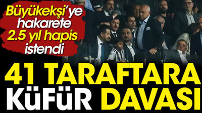 Mehmet Büyükekşi'ye küfre kamu davası açıldı. 41 taraftar için iddianame yazıldı