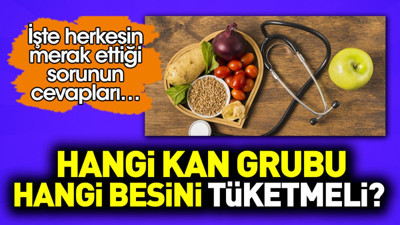 Hangi kan grubu hangi besini tüketmeli? İşte herkesin merak ettiği sorunun cevapları…