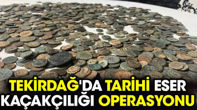 Tekirdağ'da tarihi eser kaçakçılığı operasyonu