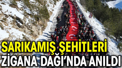 Sarıkamış şehitleri Zigana Dağı’nda anıldı