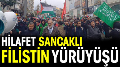 Hilafet sancaklı Filistin yürüyüşü