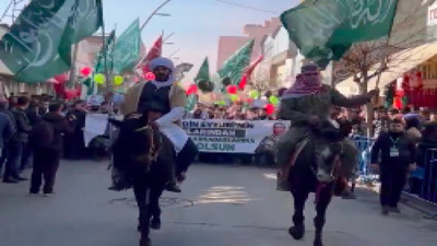 Batman'da HÜDAPAR tarafından düzenlenen Gazze'ye destek yürüyüşü gündem oldu