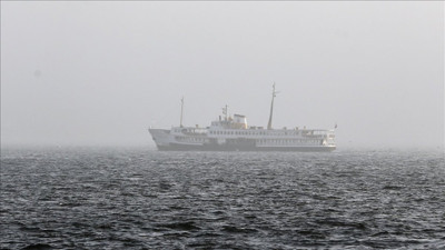 İstanbul'da bazı vapur seferlerine hava muhalefeti engeli