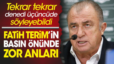 Fatih Terim'in zor anları. Kilitlendi kaldı ne yapacağını şaşırdı