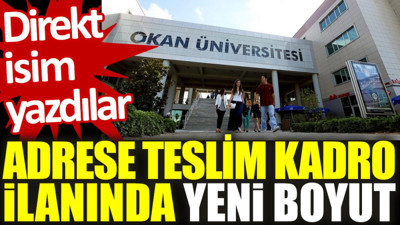 Adrese teslim kadro ilanında yeni boyut: Direkt isim yazdılar