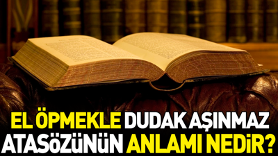 El öpmekle dudak aşınmaz atasözünün anlamı nedir?