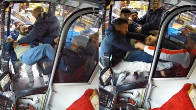 Otobüs şoförüne evire çevire dövdüler. Saldırganların elinden yolcular kurtardı
