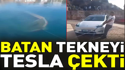 Batan tekneyi Tesla çekti