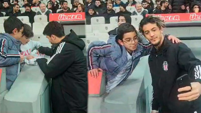 Beşiktaşlı taraftarlardan Necip ve Tayfur'a yoğun ilgi