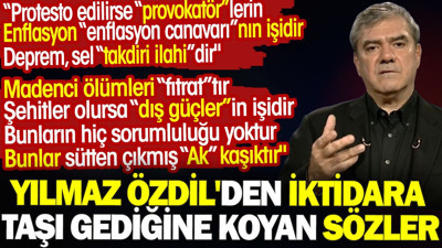 Yılmaz Özdil'den iktidara taşı gediğine koyan sözler