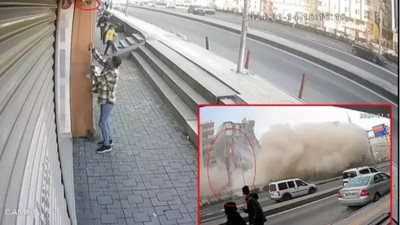 İki bina da tek kepçe darbesiyle yıkılmıştı. Güvenlik kamerasının açısını değiştirirken diğerine yakalandı