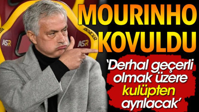 Mourinho kovuldu. Roma'nın açıklaması tepki çekti